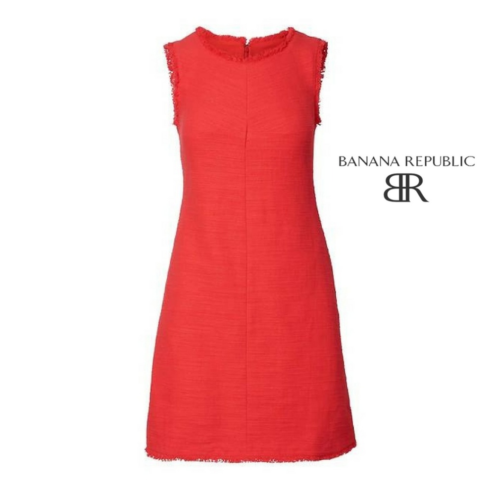 BANANA REPUBLIC Tweed Shift Dress Career - Size 4 - Picture 2 of 7
